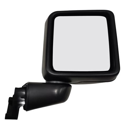 Right Side RH View Power Heated Door Mirror Black For 2018 2021 Jeep