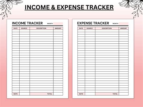 İncome And Expense Tracker İncome Tracker Expense Tracker İncome