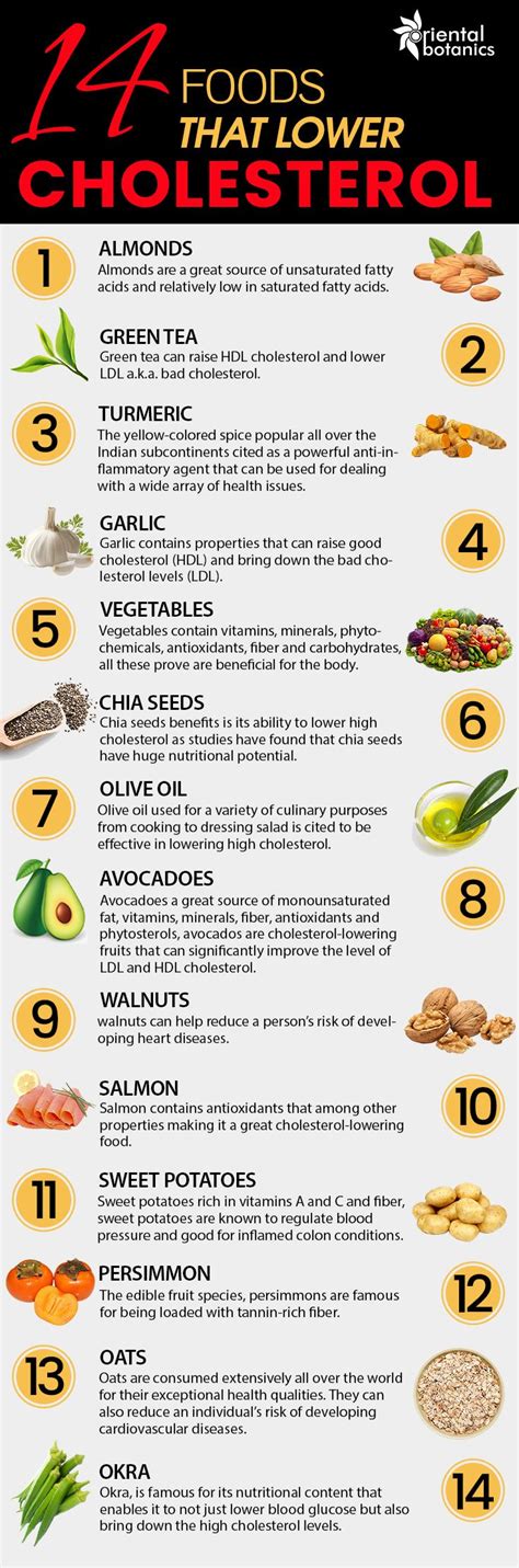 Printable List Of Foods To Lower Cholesterol