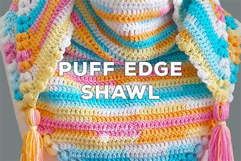 Puff Stitches With Crochet Edging