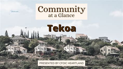 Community @ Glance Tekoa Round I | Christian Friends of Israeli Communities