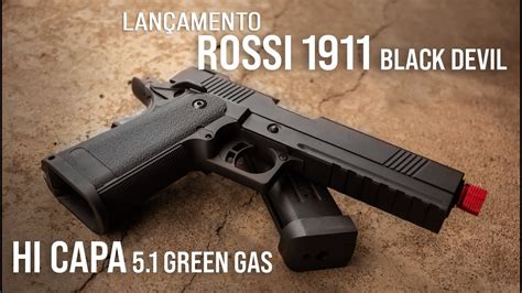 Review Pistola De Airsoft Rossi 1911 Black Devil Hi Capa 5 1 Green