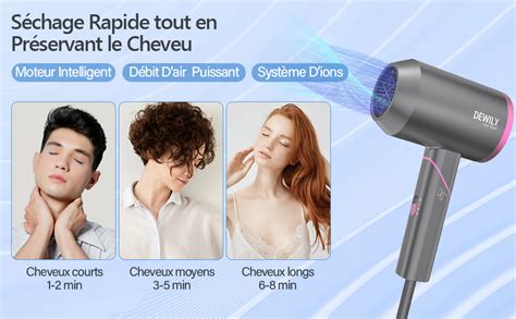 Seche Cheveux Professionnel Ionique Dewily Hair Dryer Diffuseur