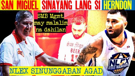 San Miguel Beermen Sinayang Lang Si Herndon May Malalim Na Dahilan