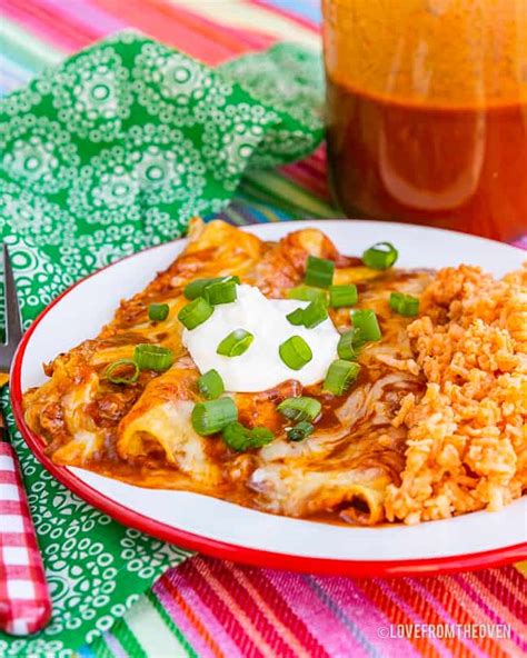 Easy Cheese Enchiladas At Home Love From The Oven