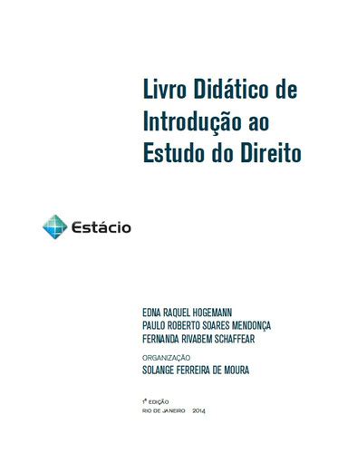 Apostila Introdu O Ao Estudo Do Direito Per Est Cio R