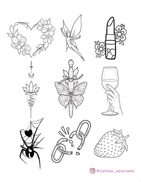 Tattoo Flash Sheet In Tattoo Flash Sheet Flash Tattoo Designs