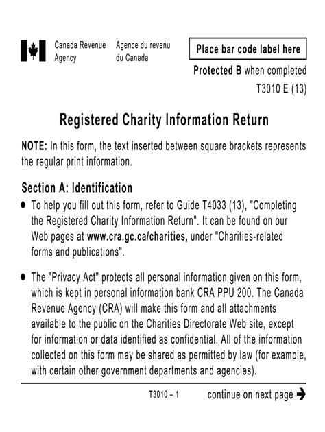 Cra T3010 Fillable Form Printable Forms Free Online