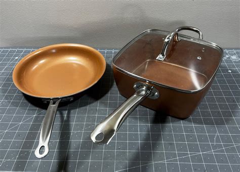 Copper Chef Pans (2) with 1 lid. | EstateSales.org