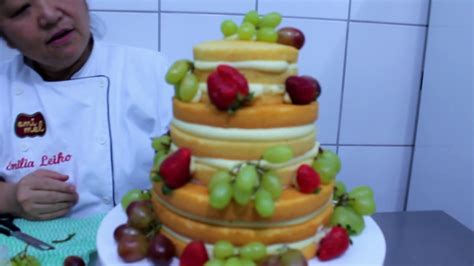 Como Fazer O Bolo Naked Cake YouTube