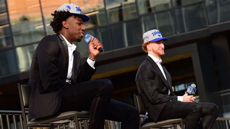 James Wiseman Nico Mannion Introduced To Dub Nation Nba