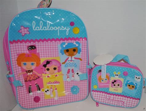 New Lalaloopsy 16 40cm Large Backpack And Lunch Box School Book Bag