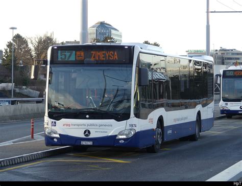 Tpg Mercedes Citaro Nr Unterwegs In Der Stadt Genf Am