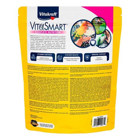 Vitakraft Vita Smart Gourmet Conure Food Vitamin Fortified Pet