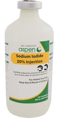 Aspen Veterinary Resources Sodium Iodide Injection Rx