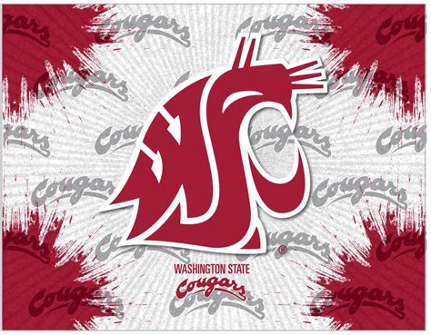 Washington State Cougars Logo Wall Decor Canvas | Holland Game Room