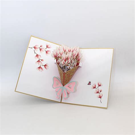 Satın Alın 3d Yhree Dimensional Greeting Card Paper Cut Two Color