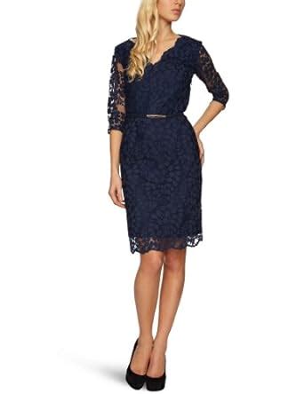 Hunters & Gatherers Charlotte Belted D399 Body Con Women's Dress Navy ...