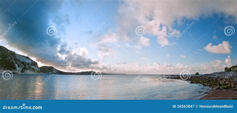 Sunrise Ocean Landscape Mupe Bay Stock Image Image Of Heritage Coast