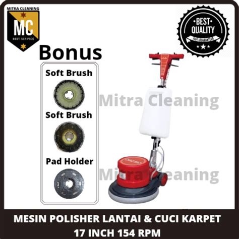 Jual Mesin Polisher Lantai Cuci Karpet Inch Rpm Merk Tecolux