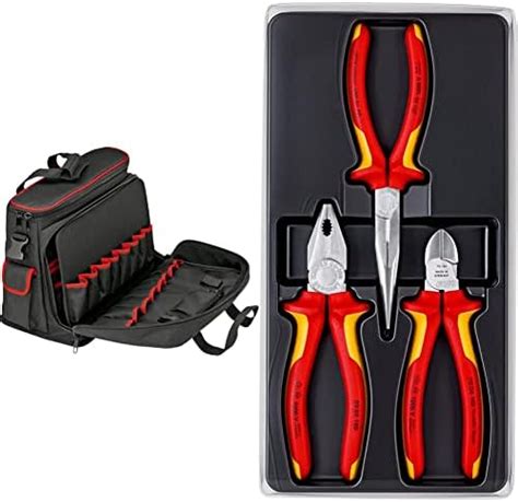 KNIPEX Werkzeugtasche Service Leer 00 21 10 LE Schwarz Elektro