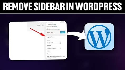 How To Remove Sidebar In WordPress 2024 Full Tutorial YouTube