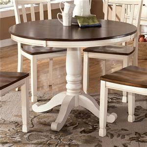 Signature Design by Ashley Whitesburg Round Dining Room Table - Madison ...