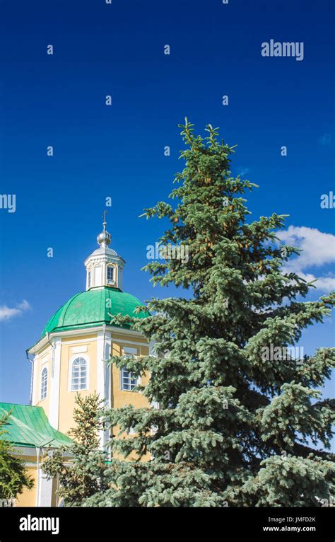 Temple Of Orthodox Christians Against The Blue Sky Stock Photo Alamy