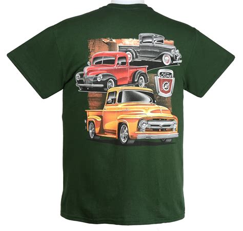 Early Ford Pickup Truck T Shirts 100 Preshrunk Green By Hrac Minaze