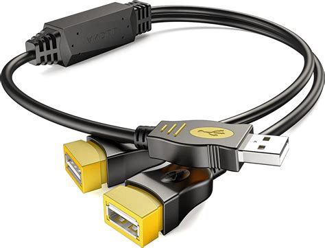 USB Splitter 2 0 Andul USB Y Cable One Male To Female Dual Hub Power