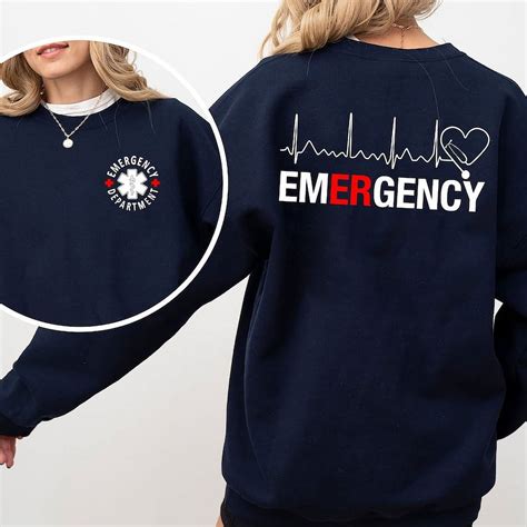 Emergency Department Sweatshirt Emergency Nurse Emergency Medicine Emergency Room Nurse