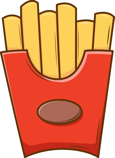 French fries vector illustration. Fast food menu cartoon. 20527580 ...