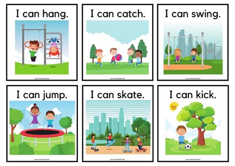 Verbs Flashcards (12 card) - STEAM KIDS