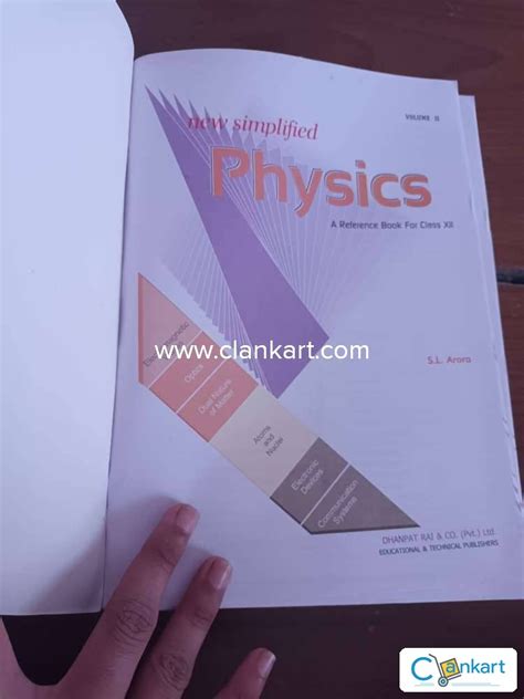 Buy New Simplified Physics A Reference Book Class 12 Set Of 2 Volumes With Free Car Anti