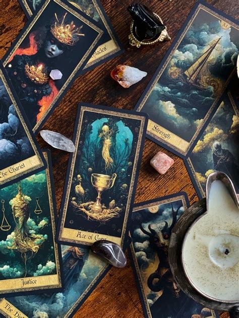 Erethereal Shadow Work Tarot Deck Tarot Cards Dark Vintage Witch