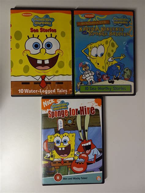 Spongebob Squarepants Lot Of 3 DVD S With 28 Episodes Nickelodeon EBay