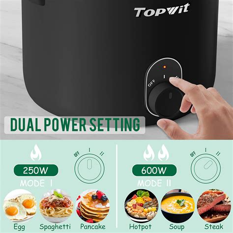 Topwit Electric Hot Pot 1 5l Non Stick Ramen Cooker Multi Function