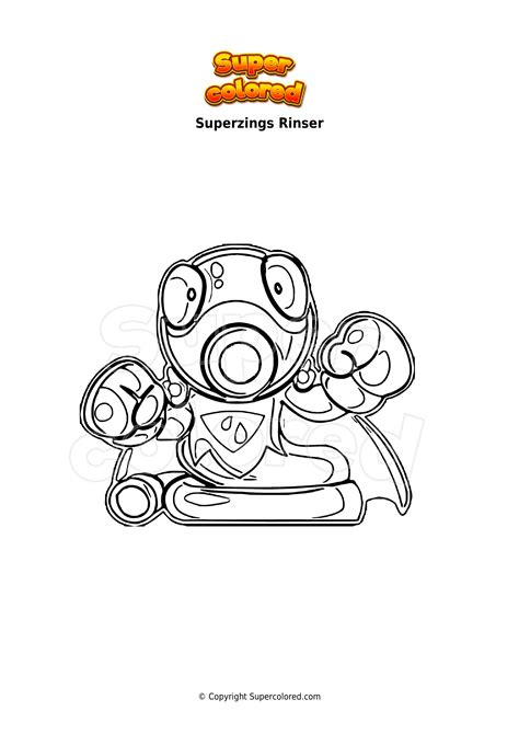 Dibujo Para Colorear Superzings Rinser Supercolored