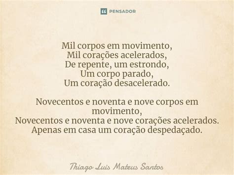 ⁠mil Corpos Em Movimento Mil Thiago Luis Mateus Santos Pensador