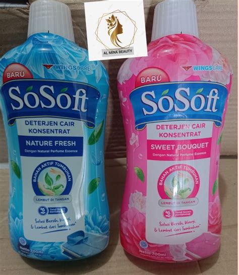 Sosoft Deterjen Cair Konsentrat Sabun Cuci Kemasan Botol Ml Lazada