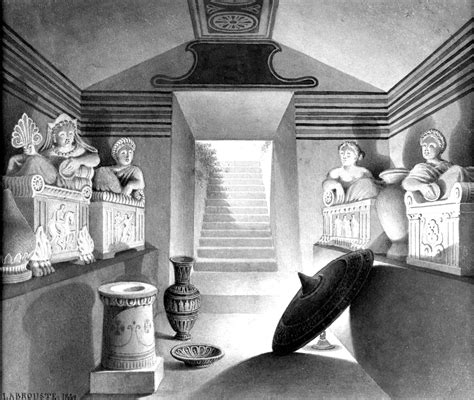 View of an Etruscan Tomb | The Walters Art Museum