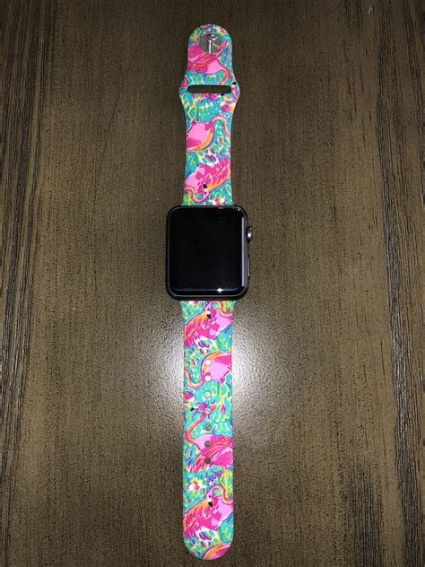 Custom Band For Apple Watch Flamingo 3840mm Etsy Custom Apple