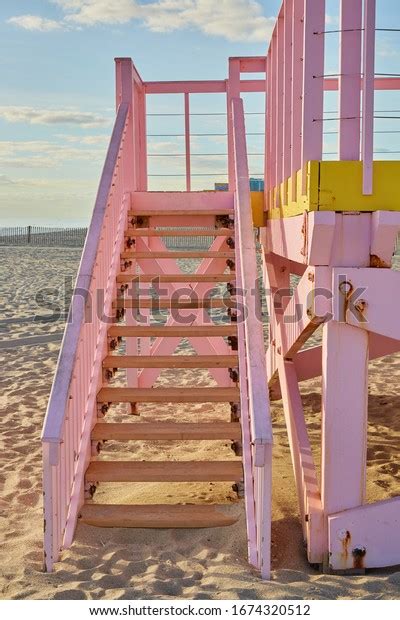 Miami Beach Pink Lifeguard Hut Over 74 Royalty Free Licensable Stock