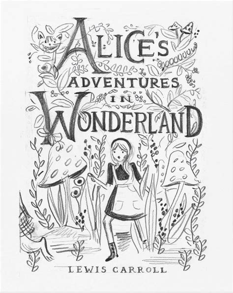 Alice In Wonderland Book Sketches