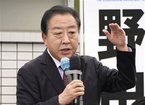 街頭演説する立憲民主党の野田代表＝22日午前、埼玉県入間市 石破首相、安倍氏のフレーズ使い攻撃 「与党過半数確保」へ危機感、情勢調査で苦戦