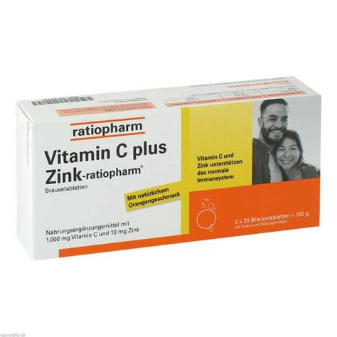 VITAMIN C PLUS Zink Ratiopharm Brausetabletten 40 St Preisvergleich