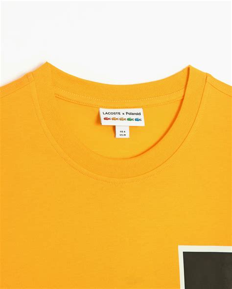 Lacoste X Polaroid Regular Fit Mens T Shirt Orange Th2093 00 Lur Buy