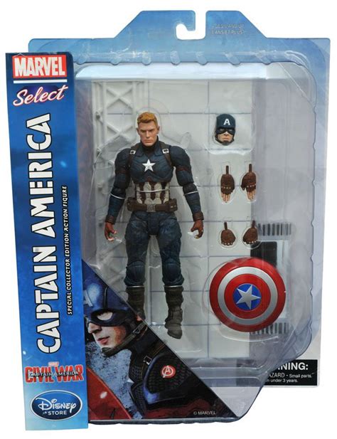 Exclusive Marvel Select Civil War Unmasked Captain America! - Marvel ...