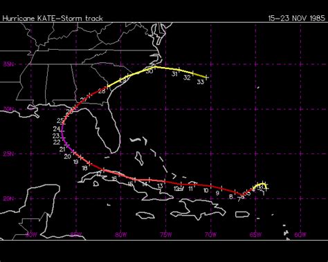 Hurricane Kate - 1985 - Photo Slide Show