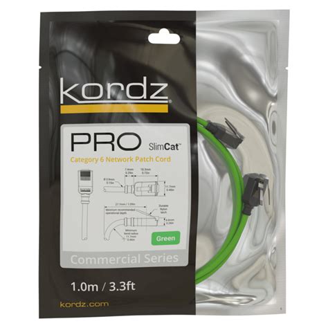 Kordz Professional Grade PRO SlimCat Cat6 Network Patch Cords